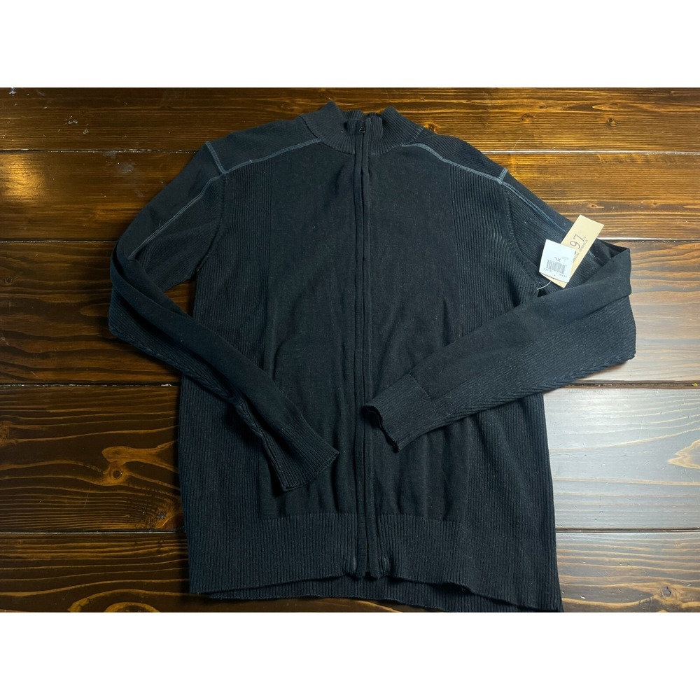 1897 American Lifestyle Sweater, Men's Size XL, Black, Full Zip, NWT